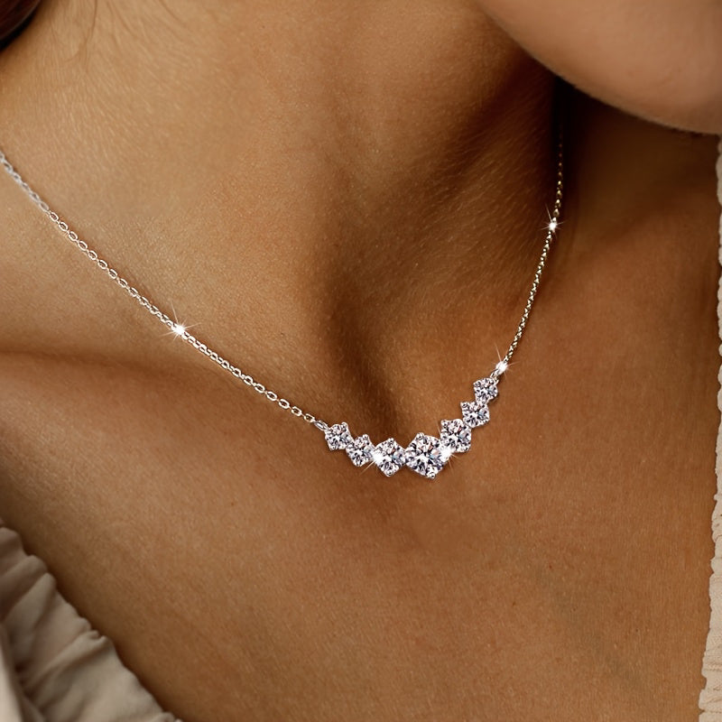 Cubic Zirconia Necklace “Smiling Princess”