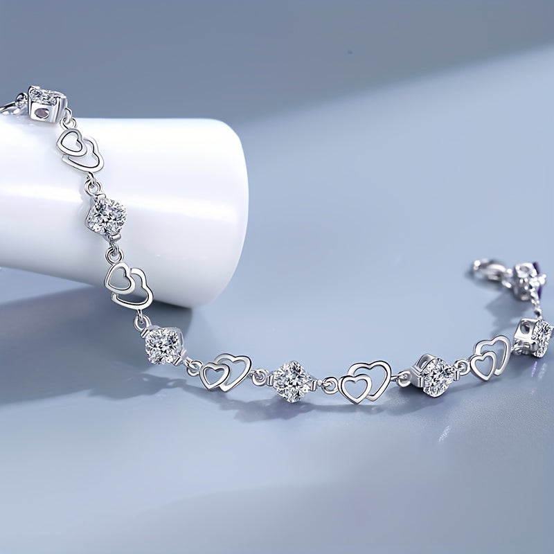 Moissanite Bracelet “Crystal Grace”