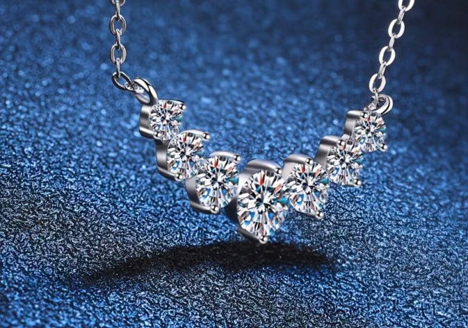 Cubic Zirconia Necklace “Smiling Princess”