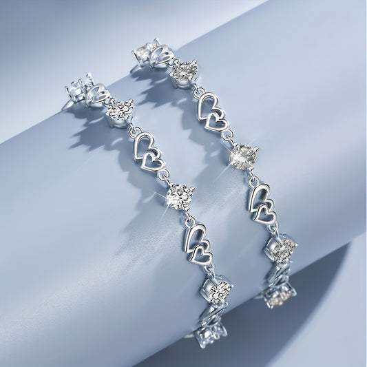 Moissanite Bracelet “Crystal Grace”